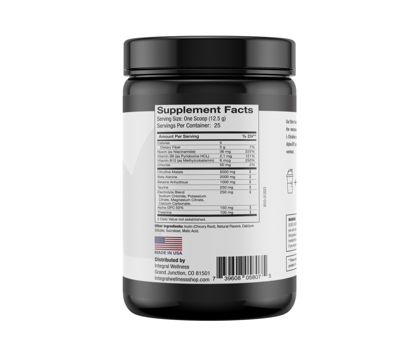 Non Stim Pre-Workout (25 Servings)