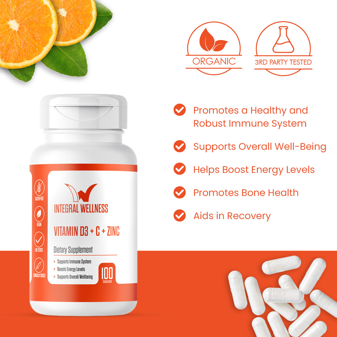 Vitamin Complex w/ D3, C, and Zinc (100 Capsules)