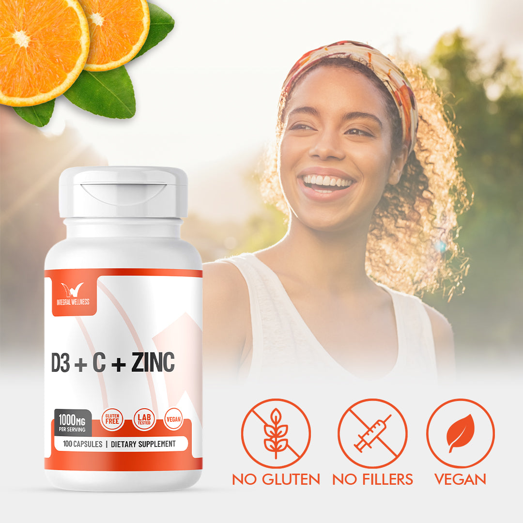 Vitamin Complex w/ D3, C, K2 and Zinc (100 Caps)