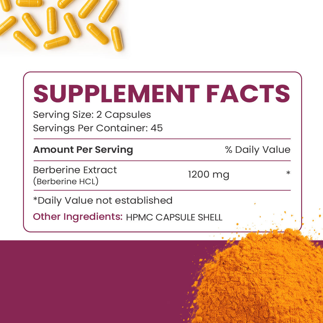Berberine Capsules (90 Caps)